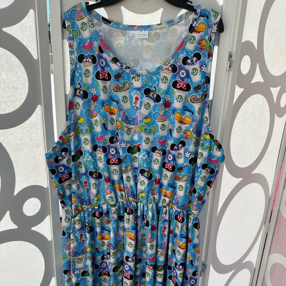 Disney Coffee Drinks Dress 5X